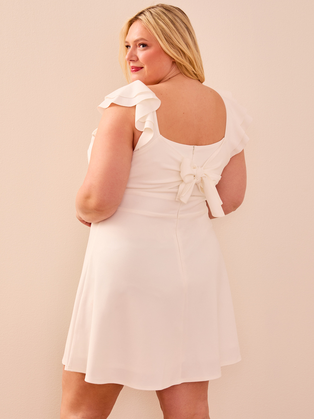 Veronica Ruffle Mini Dress Detail 5 - ARULA