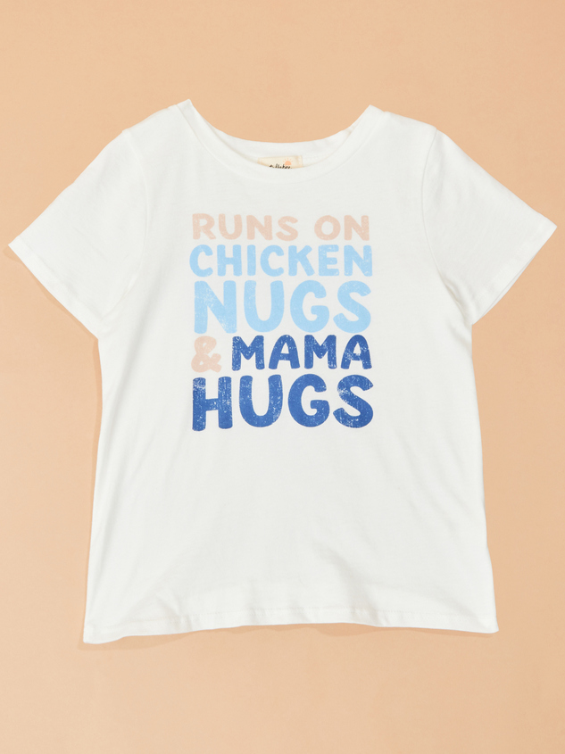 Chicken Nugs & Mama Hugs Tee Detail 2 - ARULA