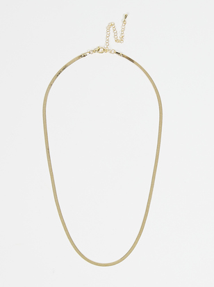 18k Gold Herringbone Necklace - ARULA