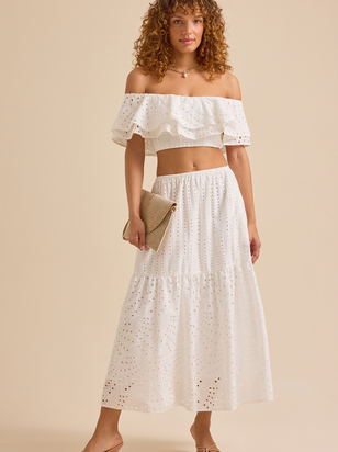 April Eyelet Top - ARULA