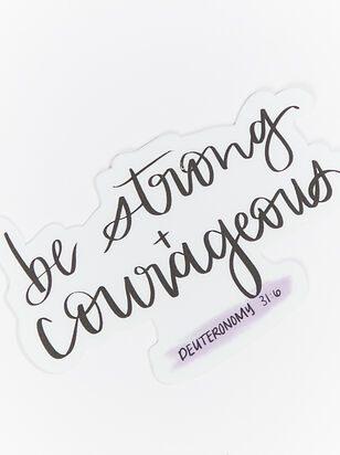 Strong & Courageous Sticker - ARULA