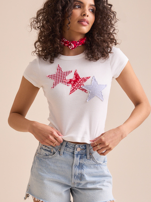 Star Patchwork Tee - ARULA - 
