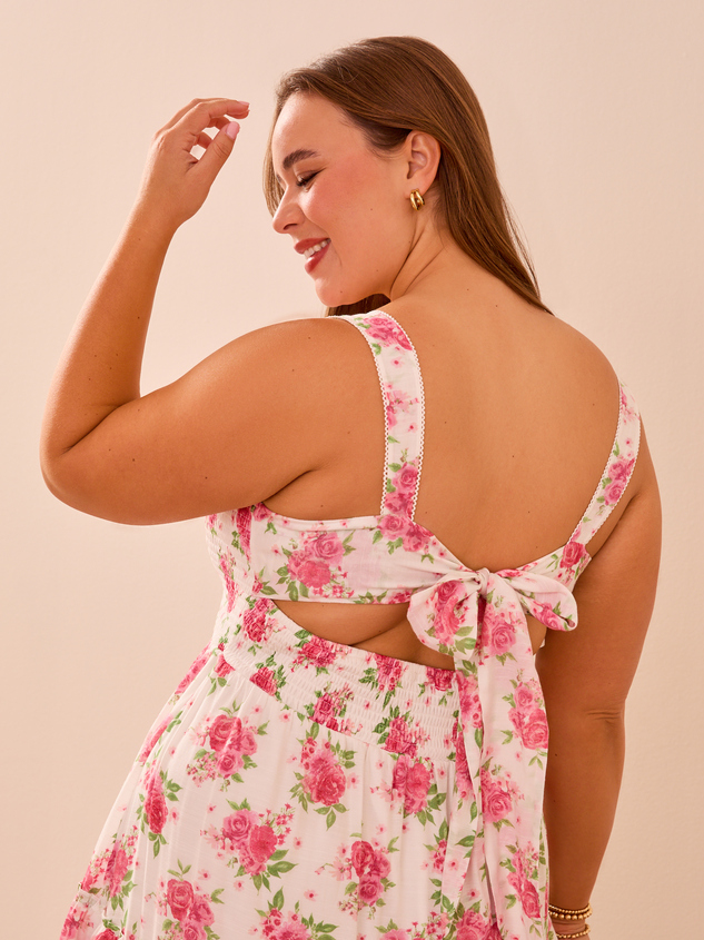 Kenzara Floral Maxi Dress Detail 2 - ARULA