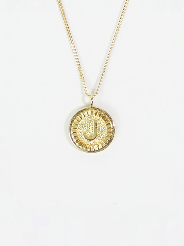 18k Gold Monogram Necklace - J - ARULA