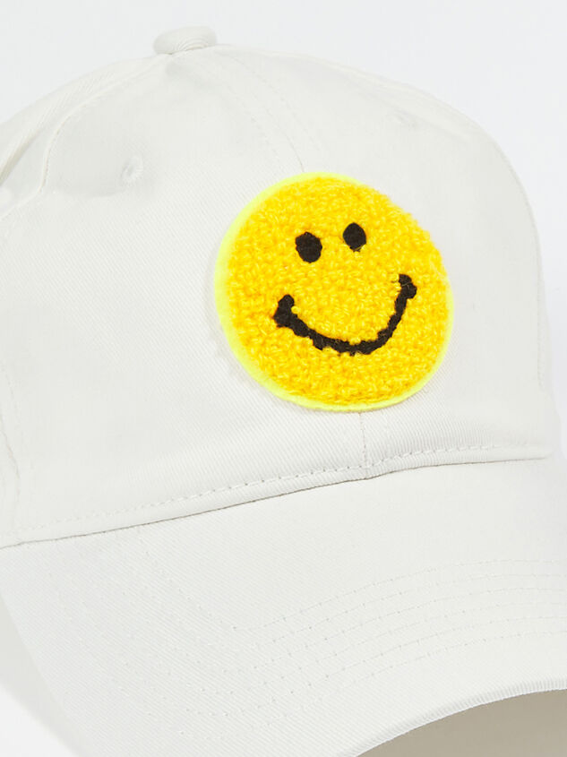 Smiley Baseball Hat Detail 2 - ARULA