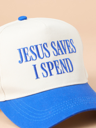 Jesus Saves I Spend Trucker Hat - ARULA