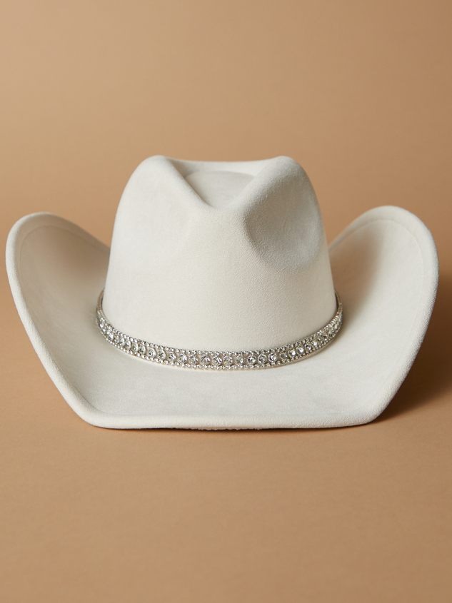 Ashleigh Rhinestone Cowboy Hat Detail 3 - ARULA
