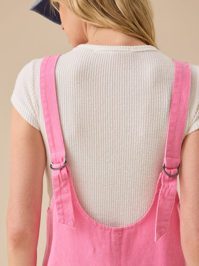 Sally Sleeveless Shortalls Detail 3 - ARULA