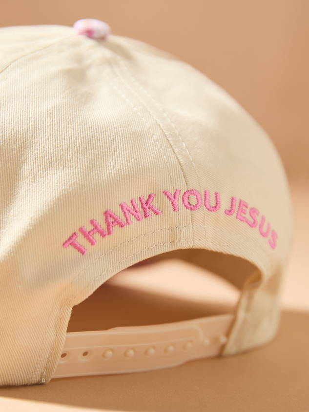 Thank You Jesus Trucker Hat Detail 3 - ARULA
