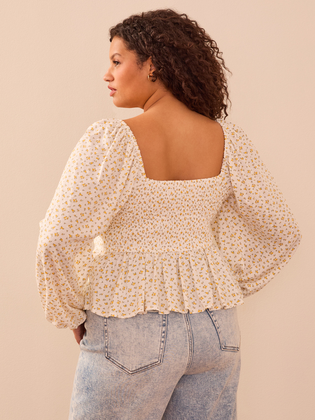 Bella Floral Top Detail 5 - ARULA
