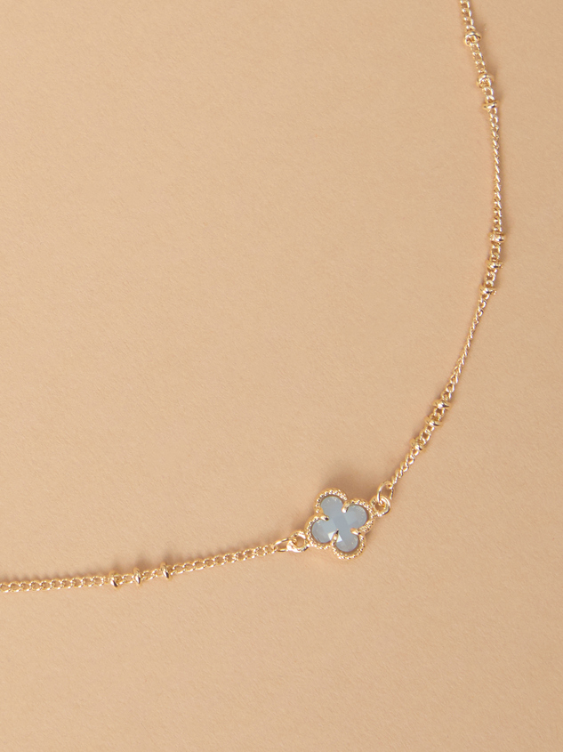 Dainty Clover Charm Choker Necklace - ARULA