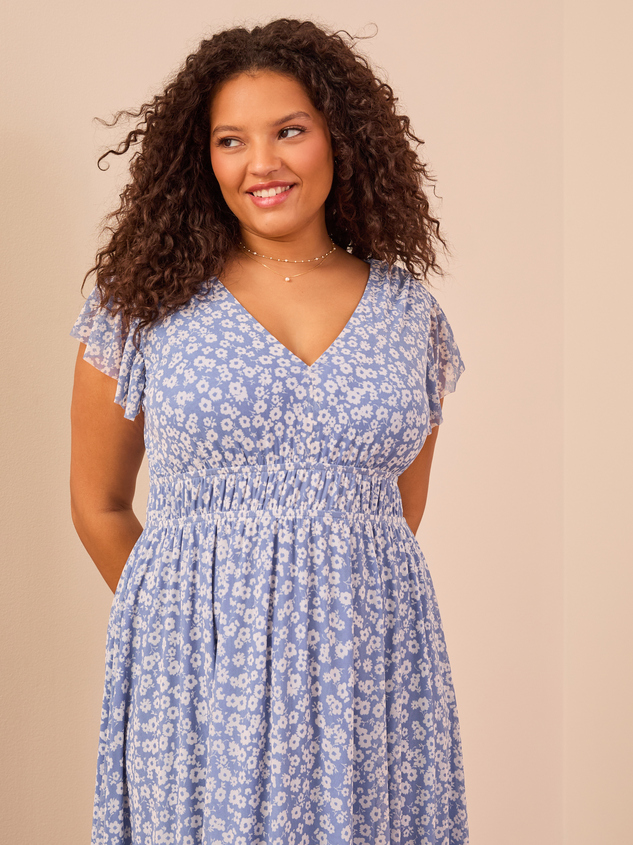 Rachel Floral Maxi Dress Detail 3 - ARULA