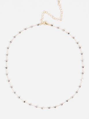 Dainty Glass Bead Choker Necklace - ARULA