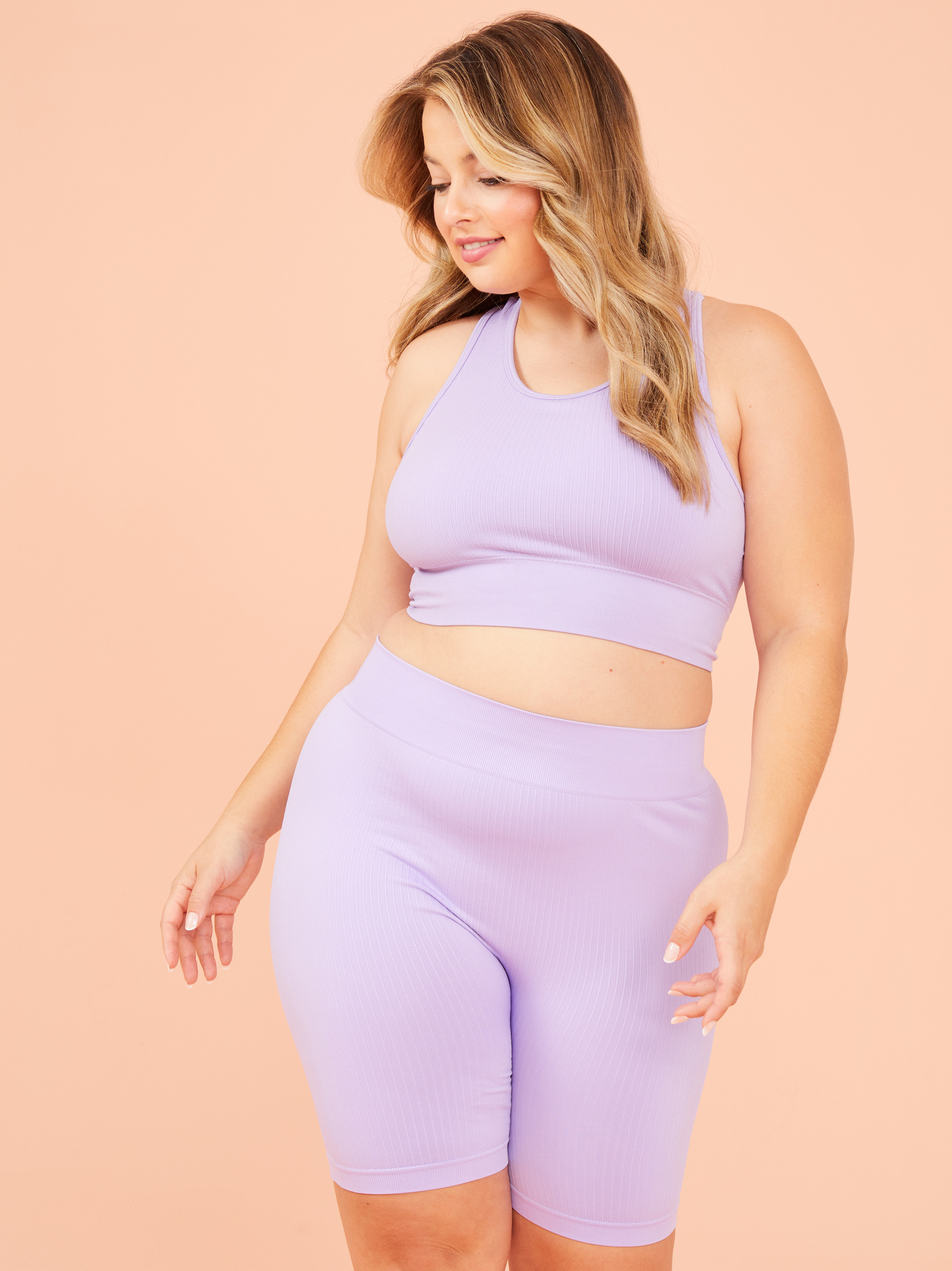 Lavender on sale biker shorts