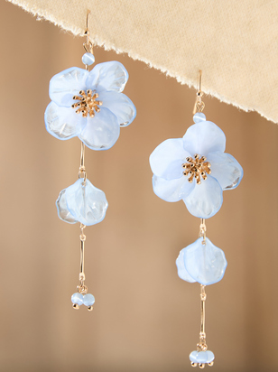 Blue Blossom Dangle Earrings - ARULA