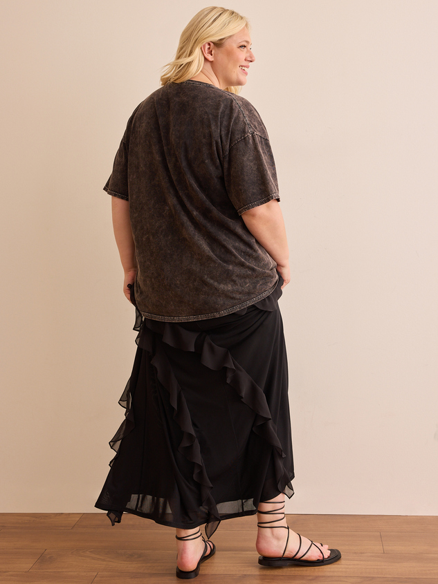 Disco Cowgirl Oversized Tee Detail 4 - ARULA