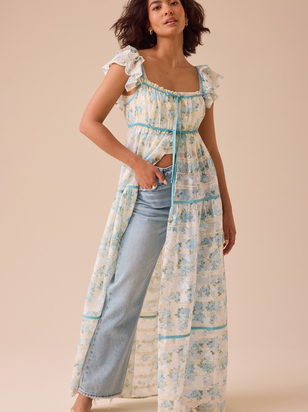 Zora Floral Long Kimono - ARULA - 