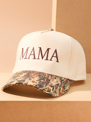 Mama Embroidered Camo Hat - ARULA - 