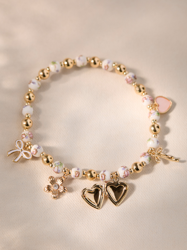 Coquette Cowgirl Charm Bracelet Detail 2 - ARULA