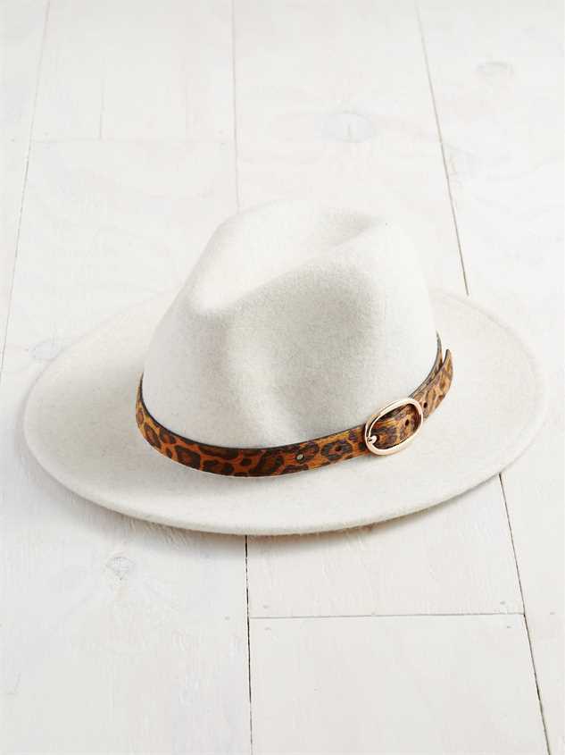 Leopard Belted Hat Detail 2 - ARULA