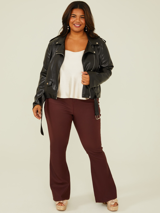 Aubree Coated Pants Detail 2 - ARULA