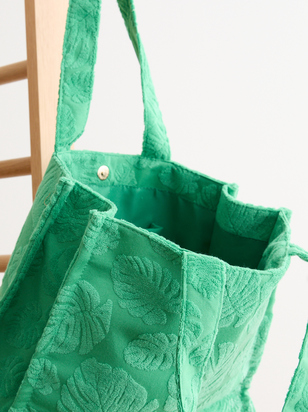 Palm Paradise Terry Knit Tote - ARULA