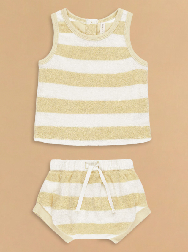 Billy Striped Tank and Bloomer Set by Quincy Mae - ARULA