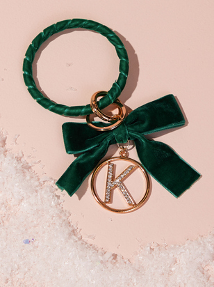 Velvet Monogram Keychain - K - ARULA