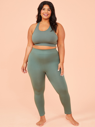 Seamless Ribbed Leggings - ARULA