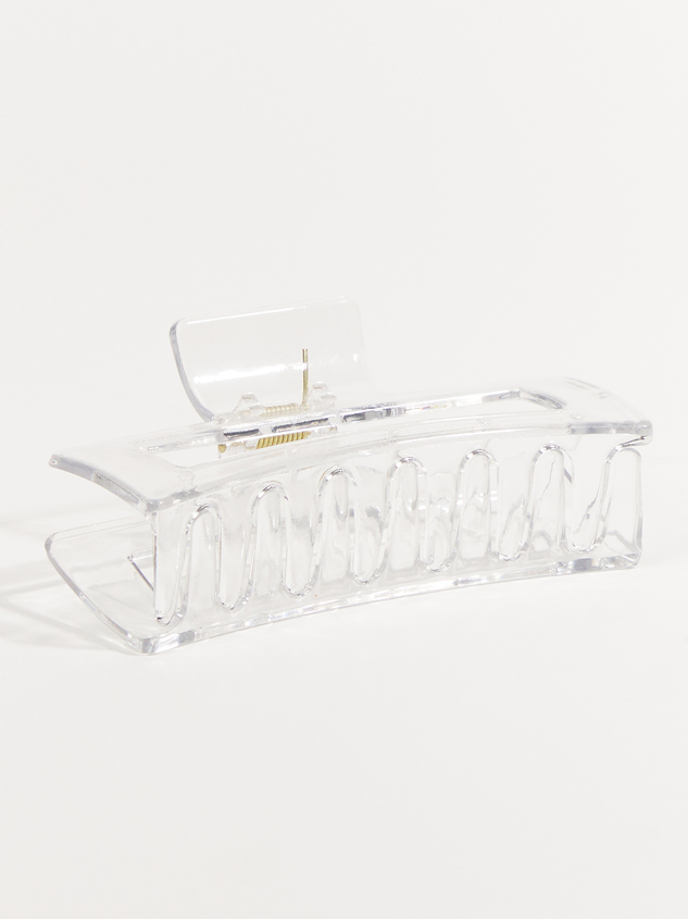 Emily Box Claw Clip - Clear Detail 2 - ARULA