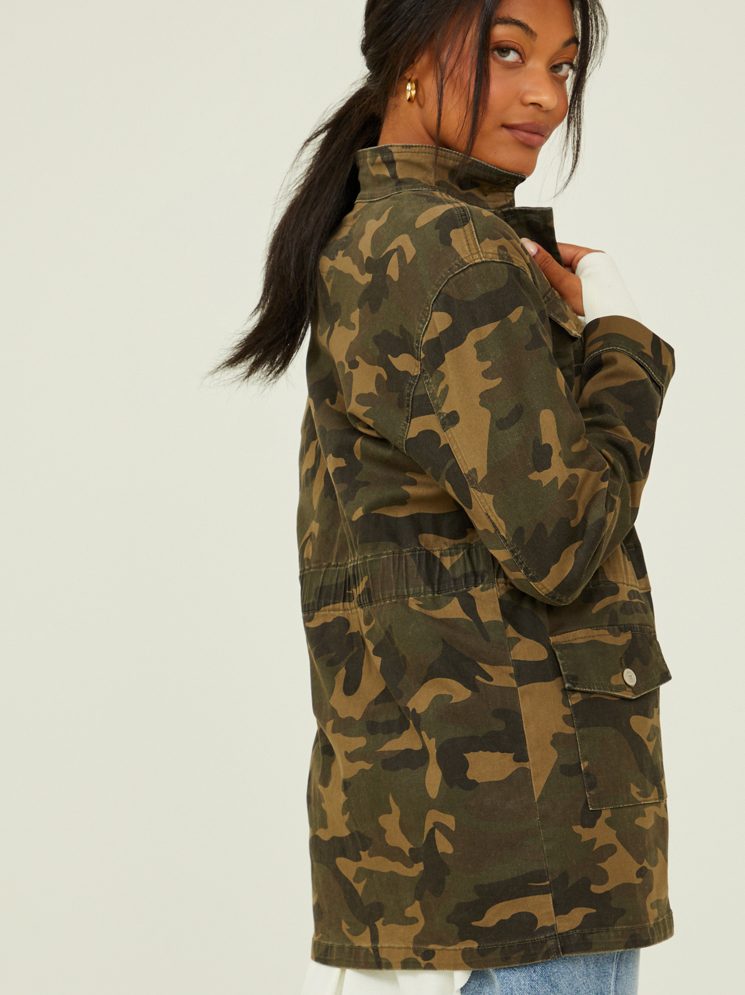 Myra Field Jacket in Camo | Altar'd State