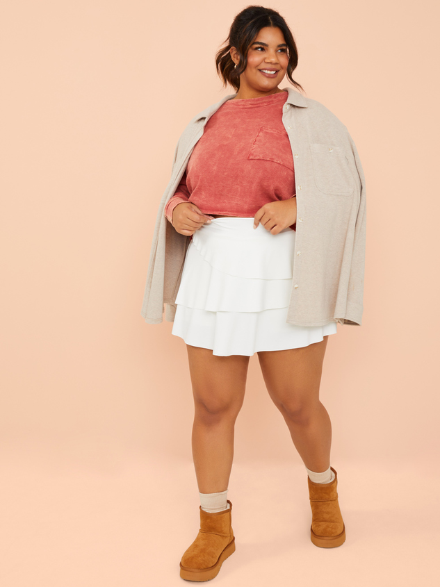 Soothe Waffle Knit Top Detail 6 - ARULA