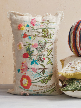 Crochet Flower Pillow - ARULA