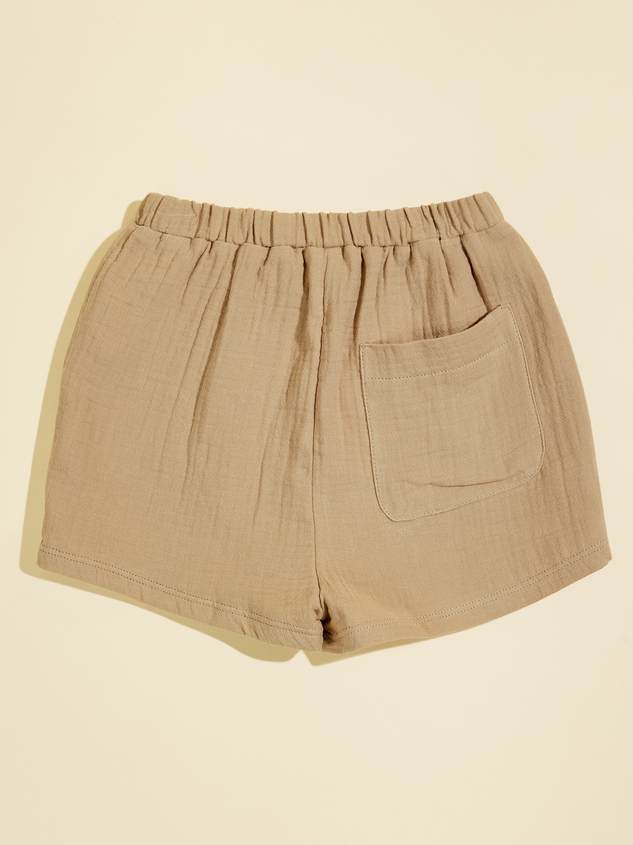 Cameron Utility Toddler Shorts by Quincy Mae Detail 2 - ARULA