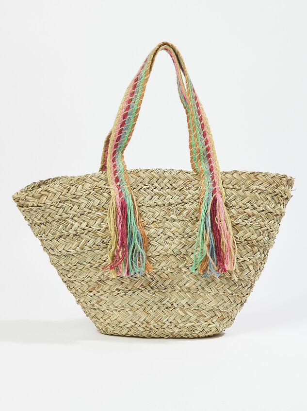 Harlow Seagrass Tote Detail 1 - ARULA