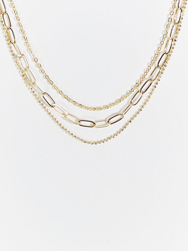 18k Gold Aliyah Necklace Detail 2 - ARULA