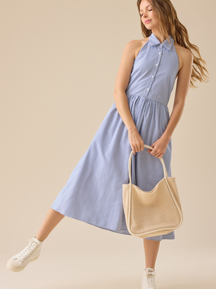 Lauren Striped Midi Dress - ARULA