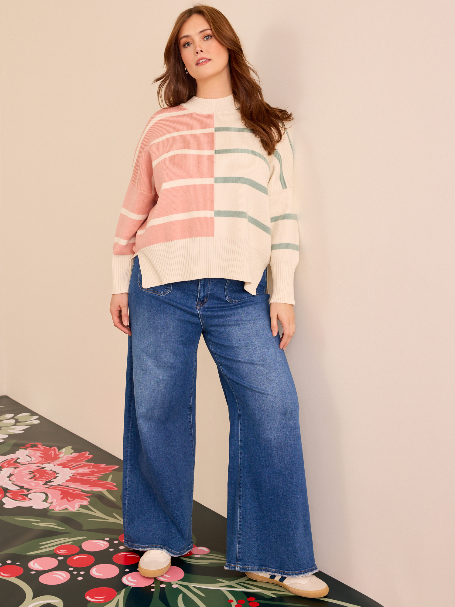 Colorblock Striped Sweater Colorblock Striped Sweater