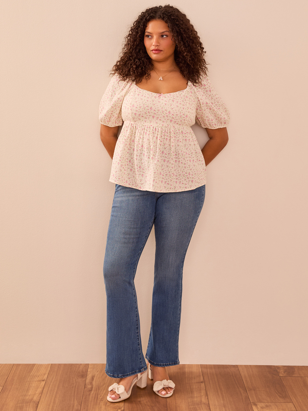 Eden Floral Babydoll Top - ARULA