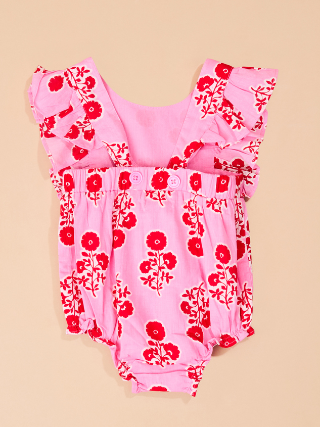 Hot Pink Ruffle Bubble by Mud Pie Detail 2 - ARULA