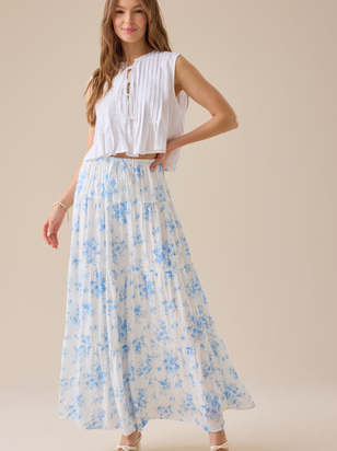 Braleigh Linen Pleated Top - ARULA