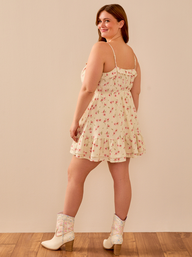 Ellie Floral Mini Dress Detail 5 - ARULA