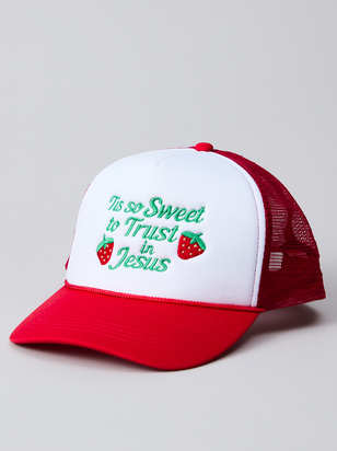 Tis So Sweet Strawberry Trucker Hat - ARULA - 