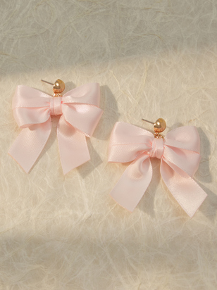 Ribbon Bow Earring - ARULA - 