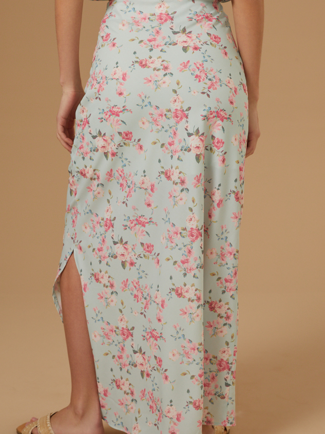 Amira Floral Midi Skirt Detail 4 - ARULA