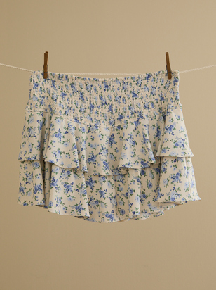 Gracelynn Smocked Floral Skort - ARULA - 