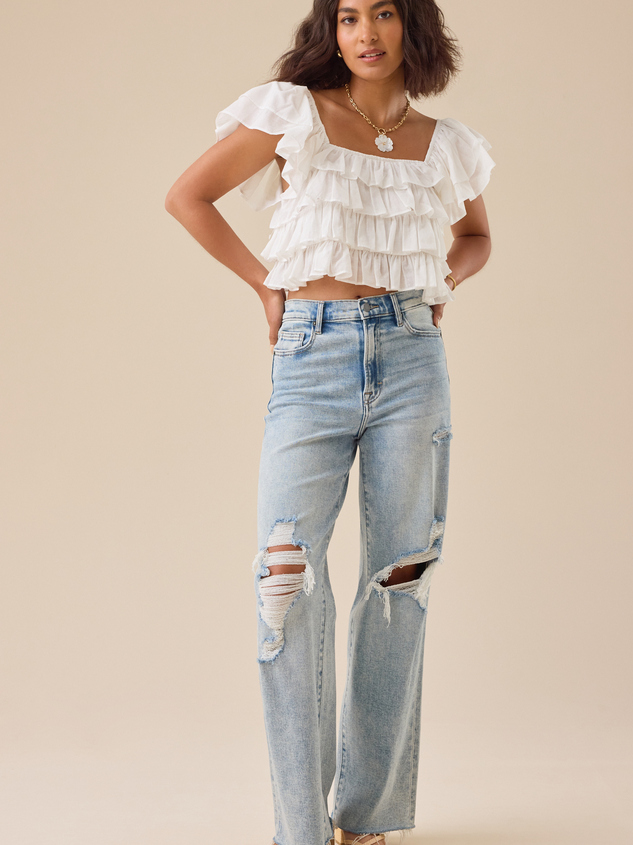 Simone Ruffle Top Detail 2 - ARULA