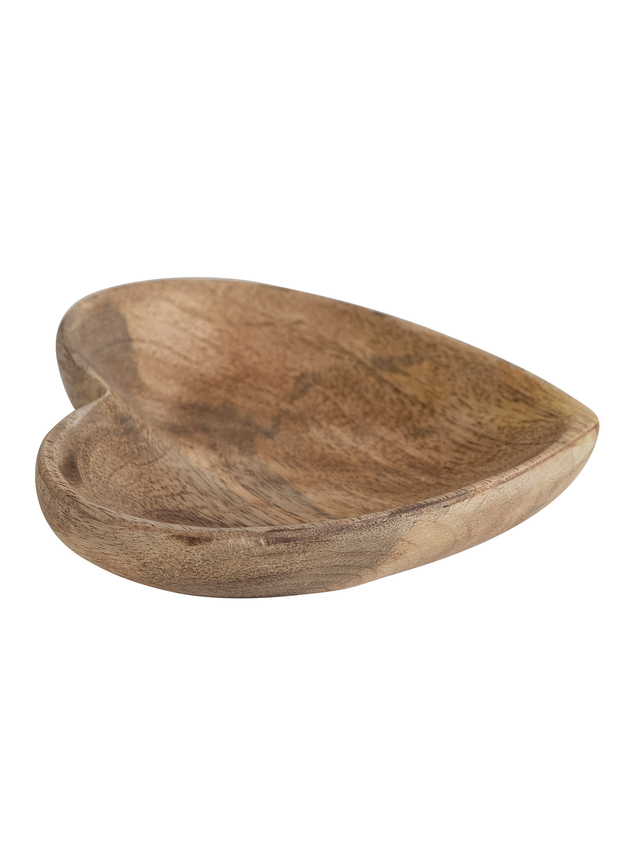 Mango Wood Heart Dish Detail 3 - ARULA