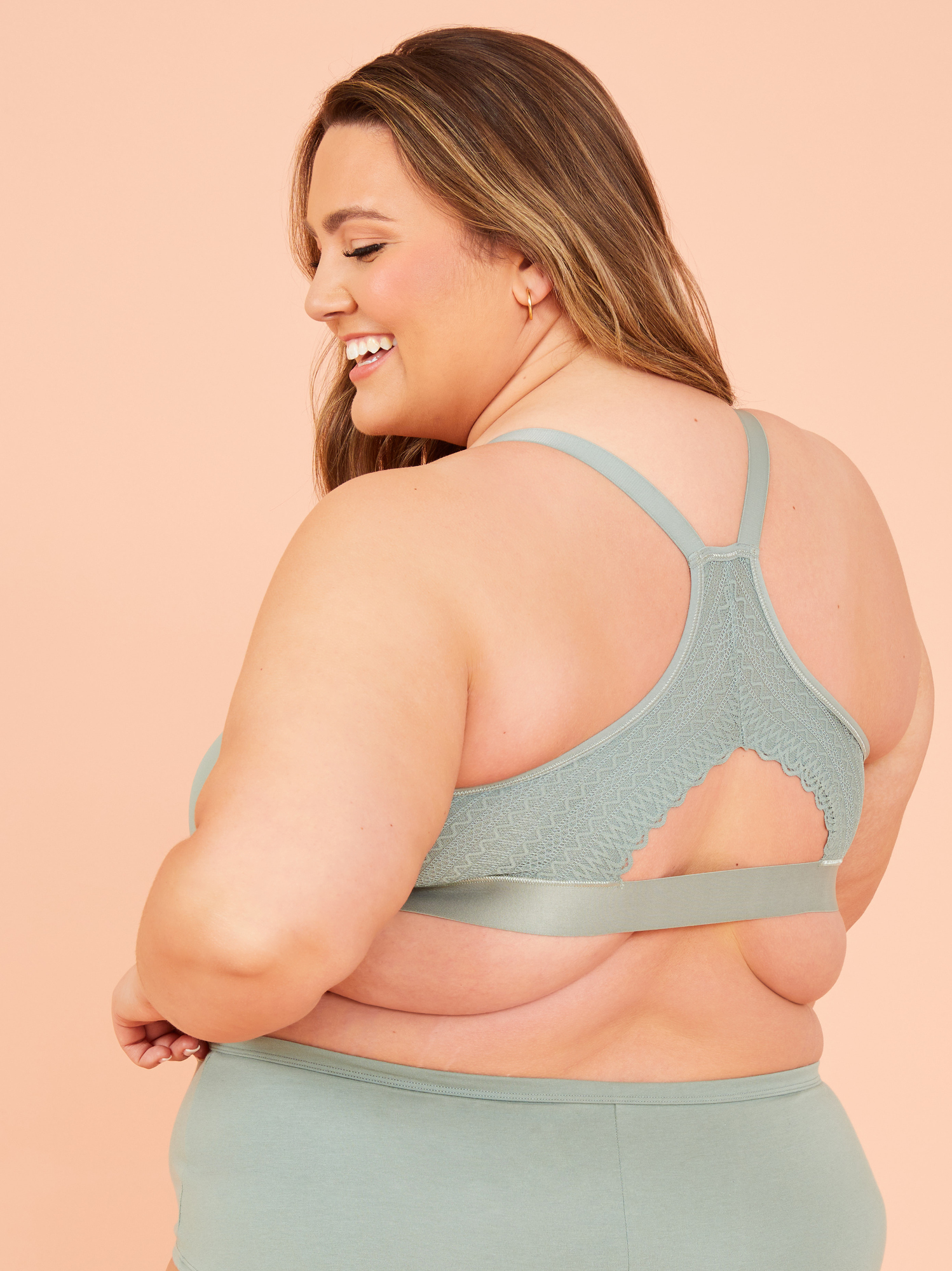 Bralette with shop back detail
