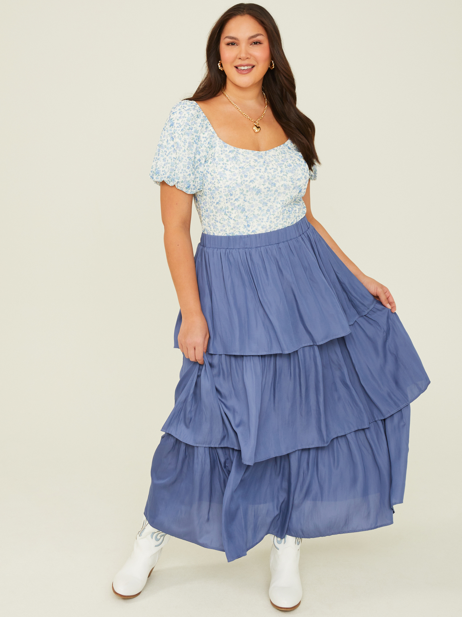 Camila Tiered Ruffle Maxi Skirt